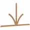 Ekena Millwork Richland Timber Gable Bracket, Western Red Cedar, 108"W x 58"H x 1 1/2"D x 3 1/2"F, 13/12 Pitch GBW108X58X0204RIC00SWR - alternate 4
